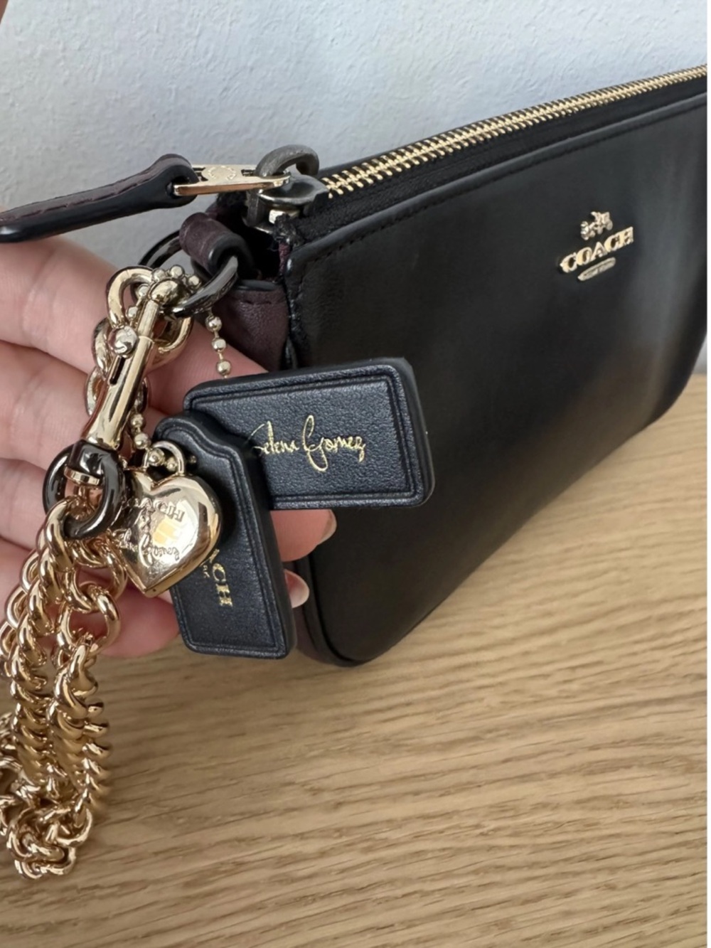 RARE Coach x Selena Gomez Nolita Leather Bag Wristlet - Picture 3 of 12